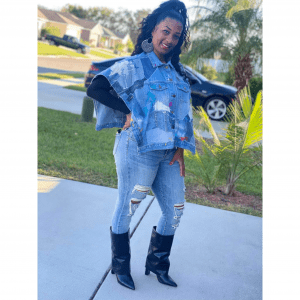 Reconstructed Denim Poncho