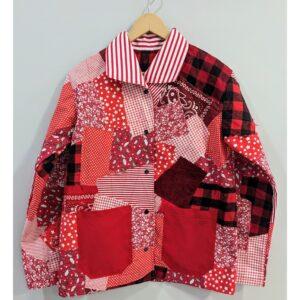 Red Patched Painter's Jacket (Chest 36-38")