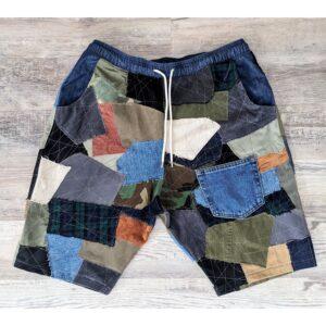 Flawed Patched Drop Crotch Shorts