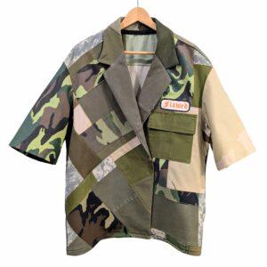 Flawed Camo Lapel Shirt (Chest 36-38")