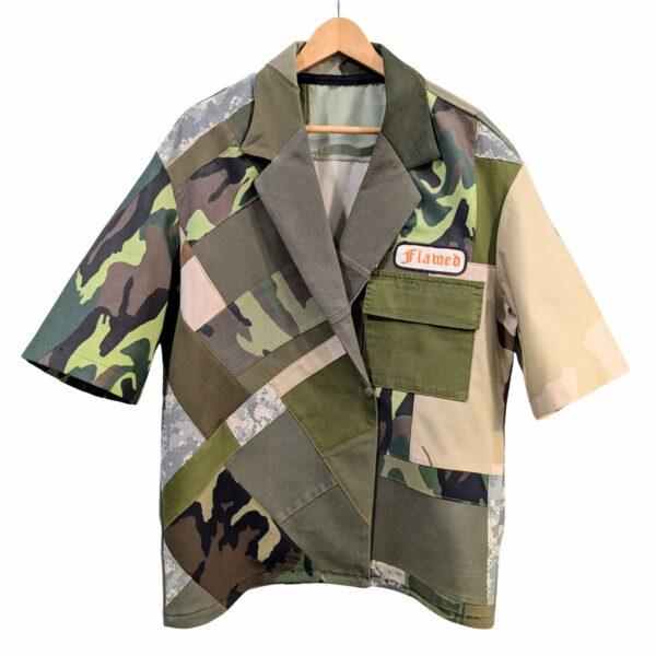 Flawed Camo Lapel Shirt (Chest 36-38")