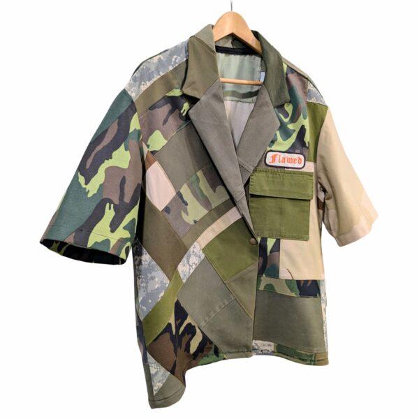 Flawed Camo Lapel Shirt (Chest 36-38") - Image 2