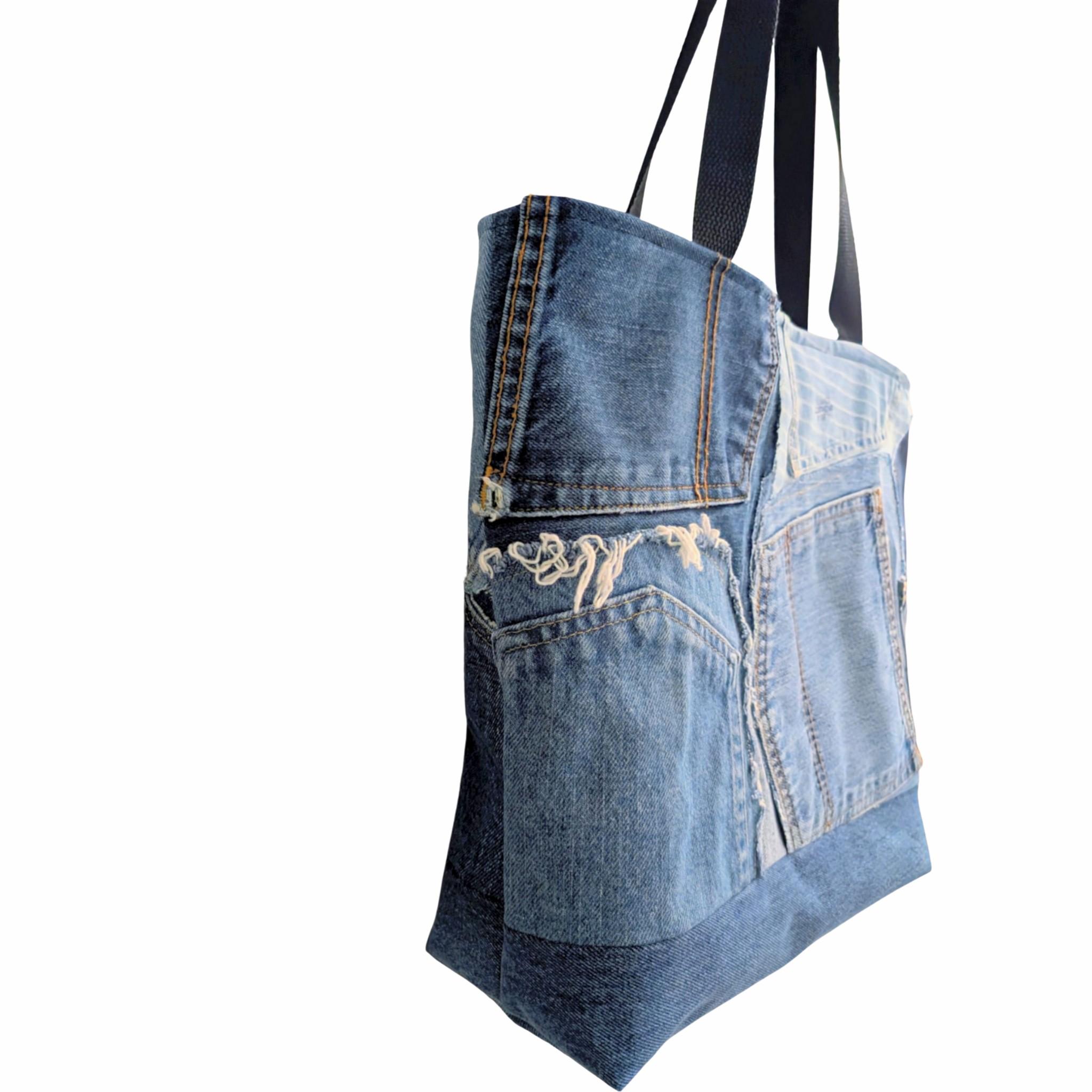 Denim Scrap Tote - Image 8