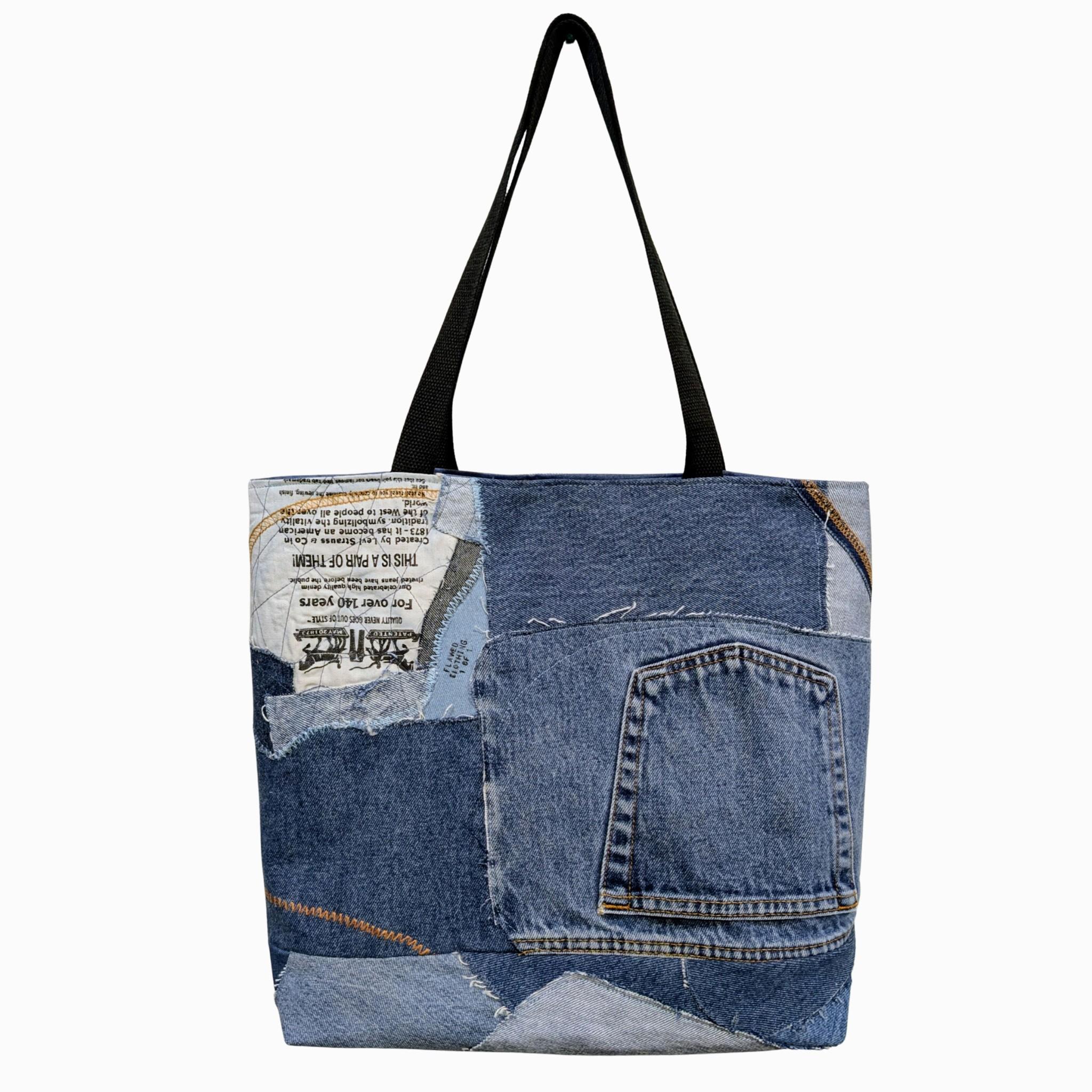 Denim Patchwork Tote