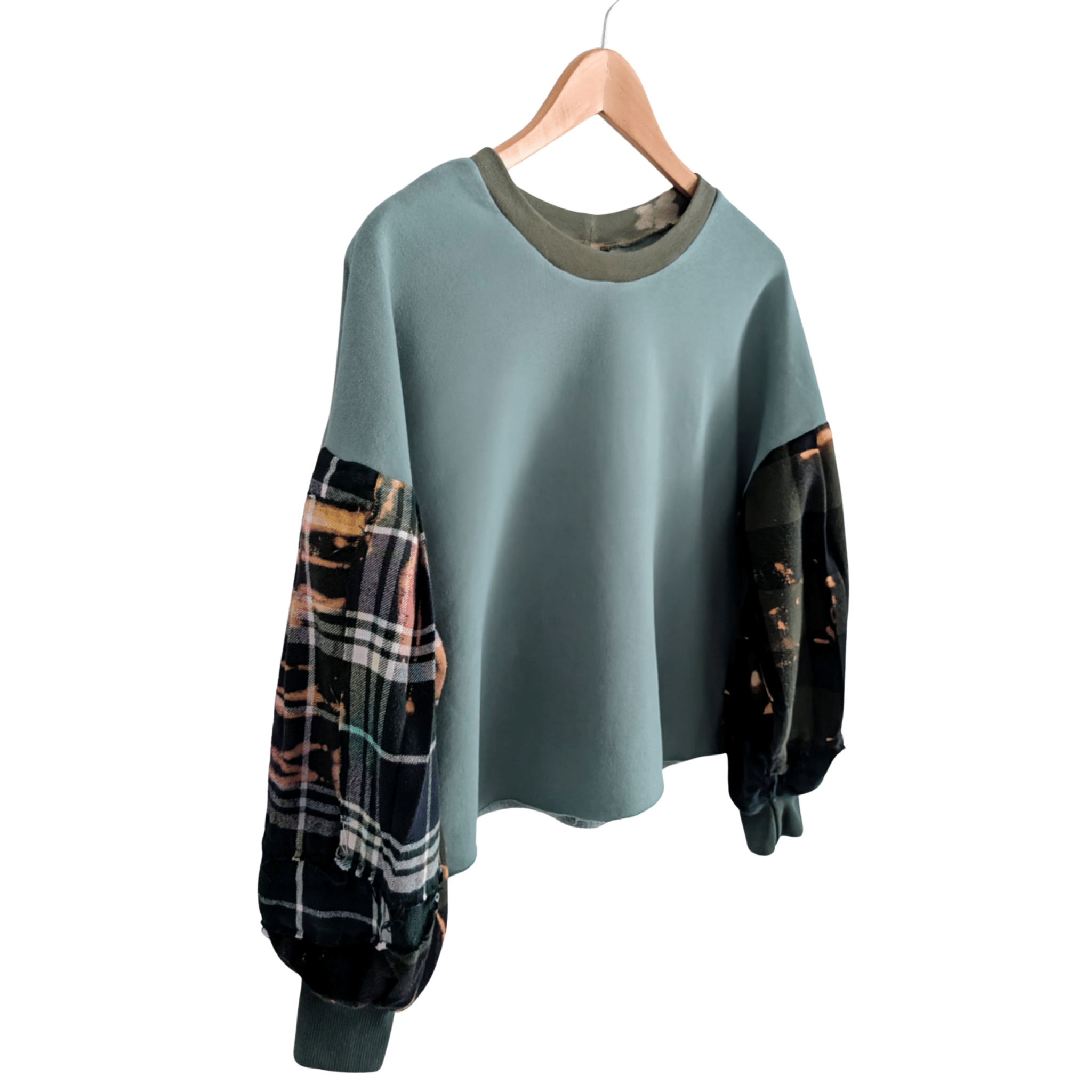 Dropped Shoulder Crop Sweatshirt (Chest 36-38") - Image 2