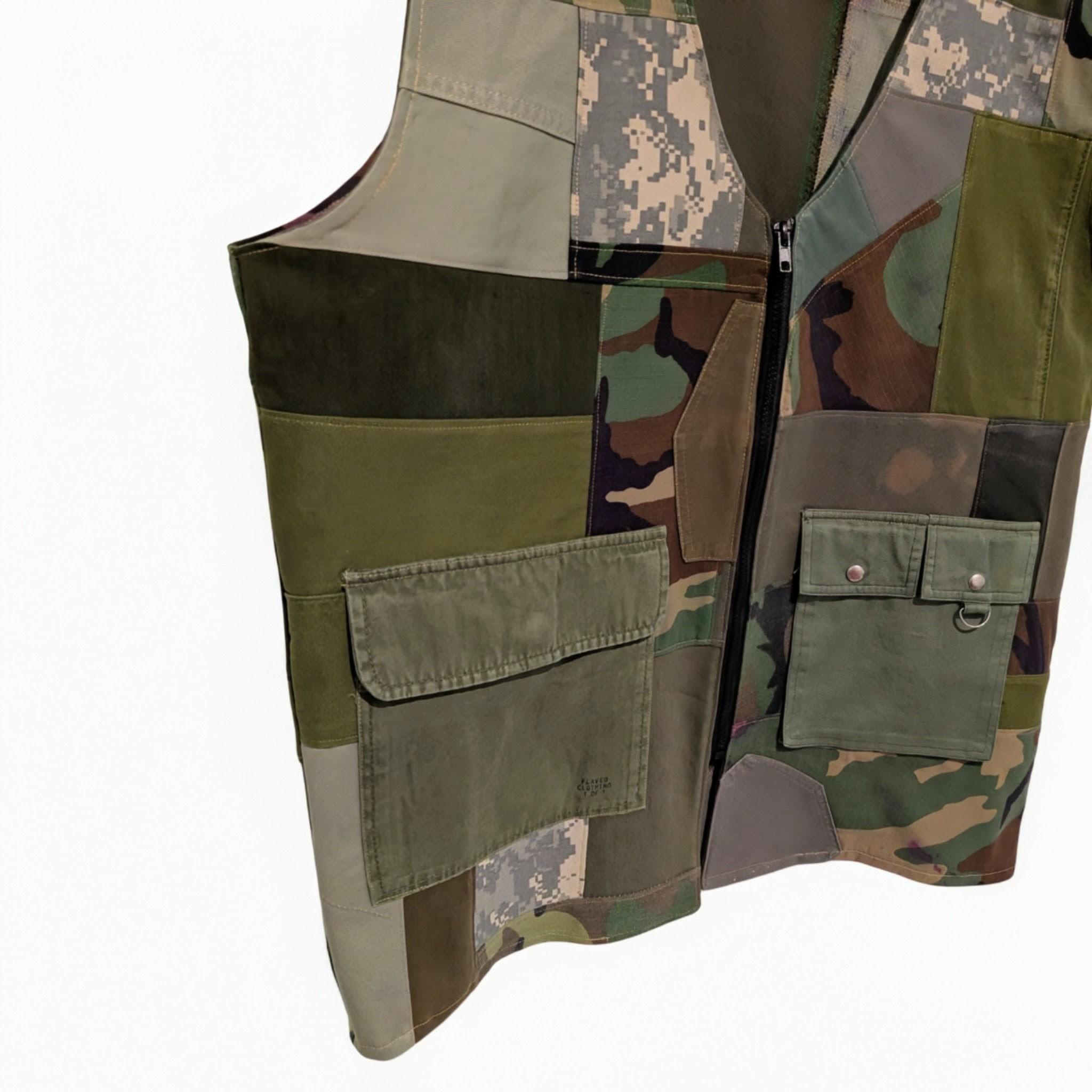 Camo Patchwork Utility Vest (Chest 42-44") - Image 4