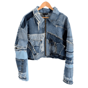 Denim Patchwork Women's Jacket (Chest 40-42")