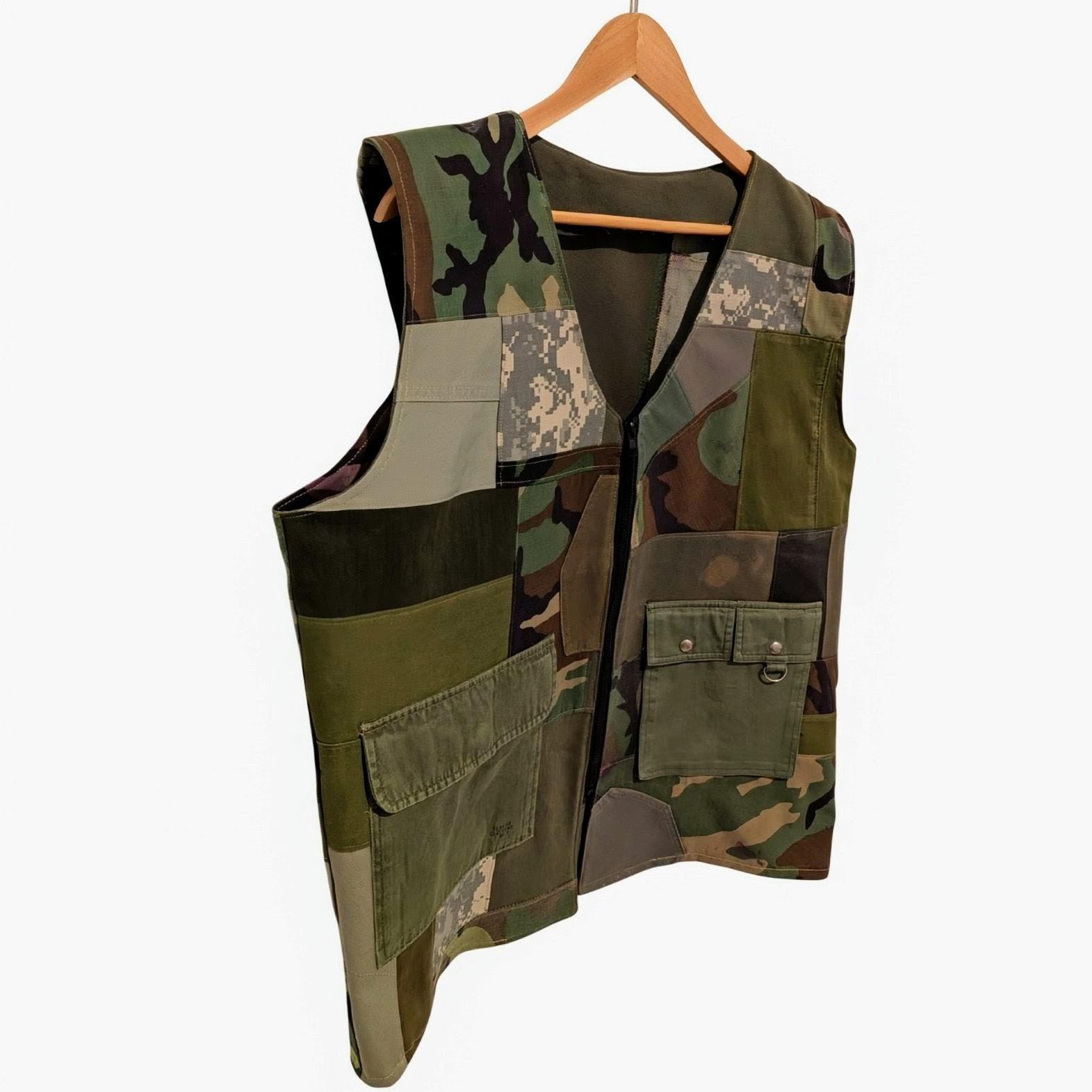 Camo Patchwork Utility Vest (Chest 42-44") - Image 2