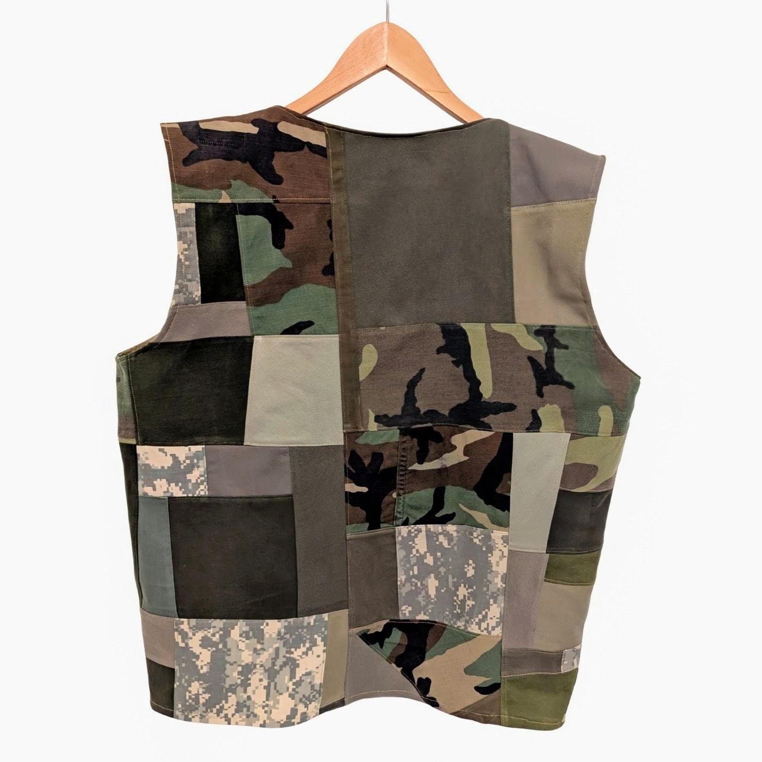 Camo Patchwork Utility Vest (Chest 42-44") - Image 6