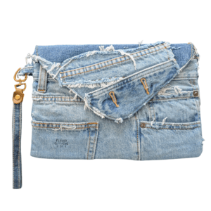 Out of Pocket Denim Clutch II