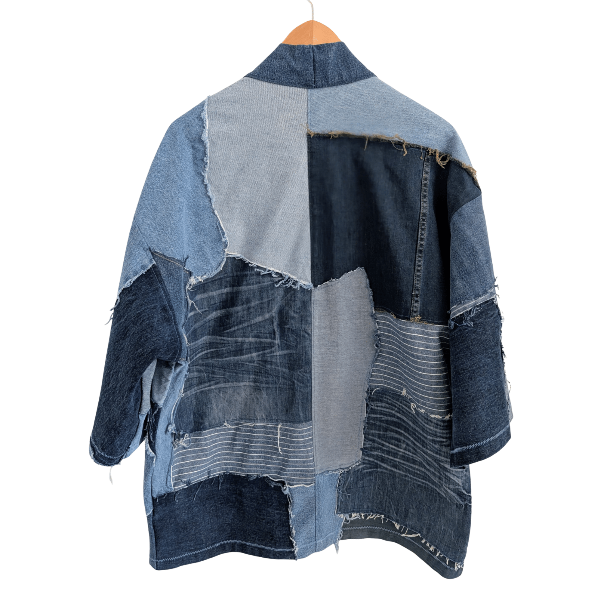 Built From Nothing Denim Kimono (Chest 44-46") - Image 5