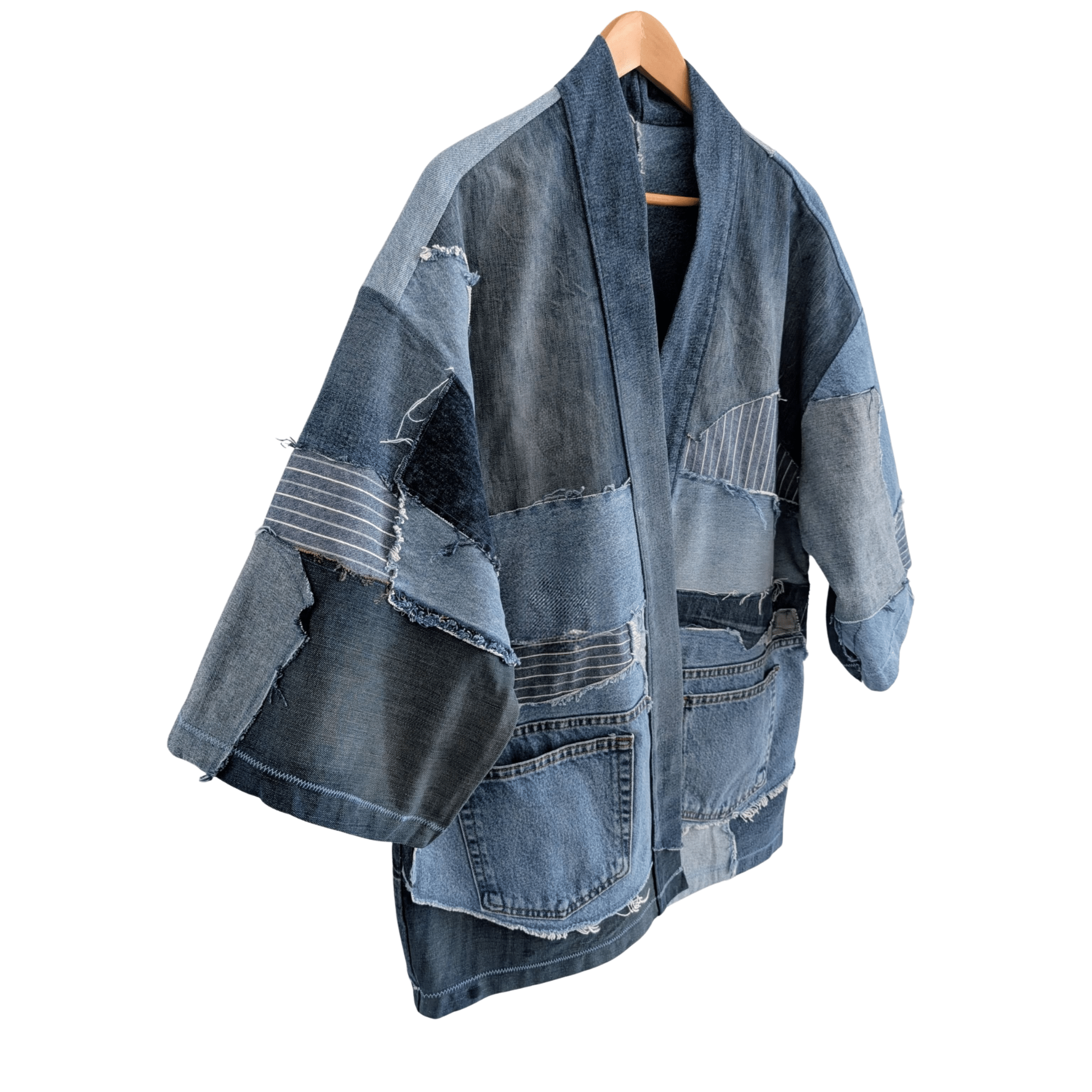 Built From Nothing Denim Kimono (Chest 44-46") - Image 3
