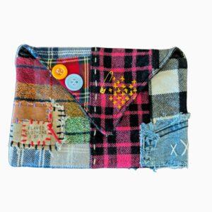 Flawed Junk Clutch – Pink Plaid Edition