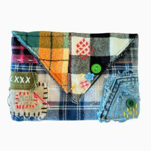 Flawed Junk Clutch – Mixed Plaid Edition